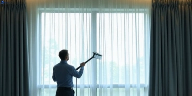 Commercial curtain stain removal service south-maclean hotels offices restaurants